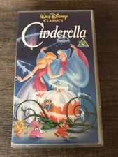 Cinderella Walt Disney Classics VHS Video Tape Family Movie Film