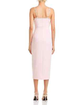 LIKELY Mauricio Rhinestone Embellished Slip Dress, Rose Shadow, 2