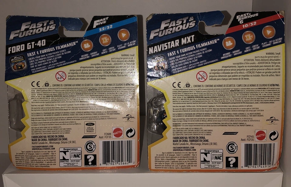 Mattel Fast and Furious Ford GT40 And Navistar MXT cars - Image 4 of 4