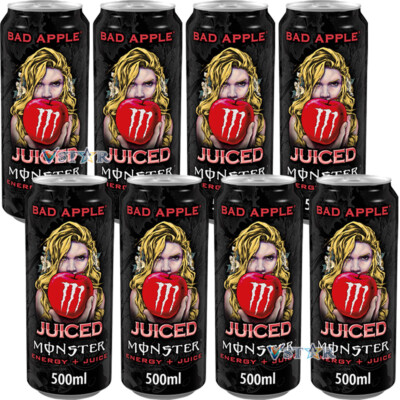 Monster Bad Apple Energy Drink 500ml Apple Flavour Energy Boost