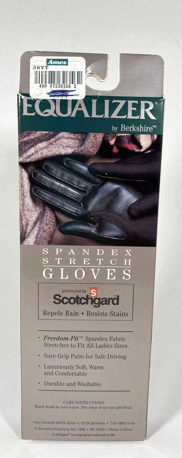 Vtg NAVY BLUE Berkshire Equalizer Ladies Driving Gloves w/ Scotchgard