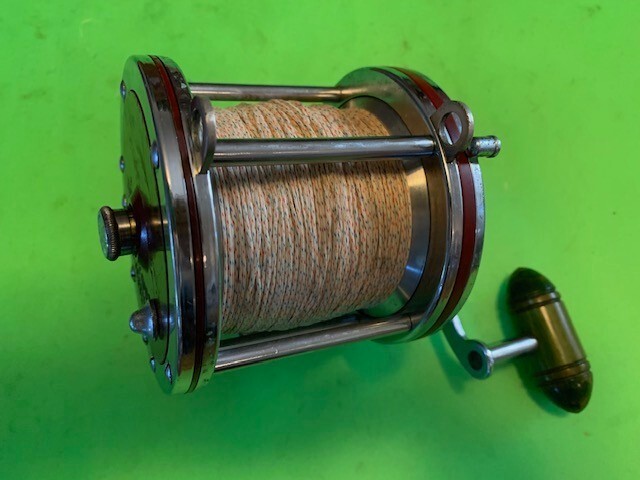 VINTAGE PENN SPECIAL SENATOR 114H 6/0 FISHING REEL + ORIGINAL BLUE