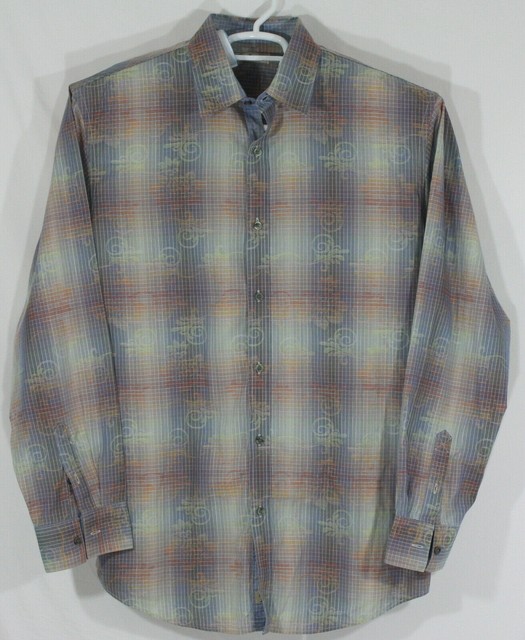 Paradise Collection Mens XXL 2XL Long Sleeve Dress Shirt Multicolor (L