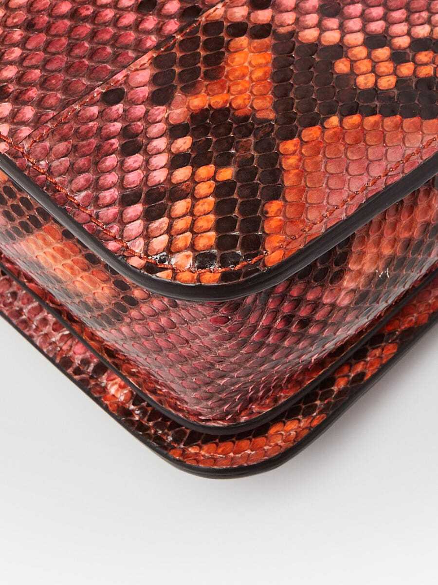 Gucci Orange/Black Python Soft Jackie Convertible… - image 4