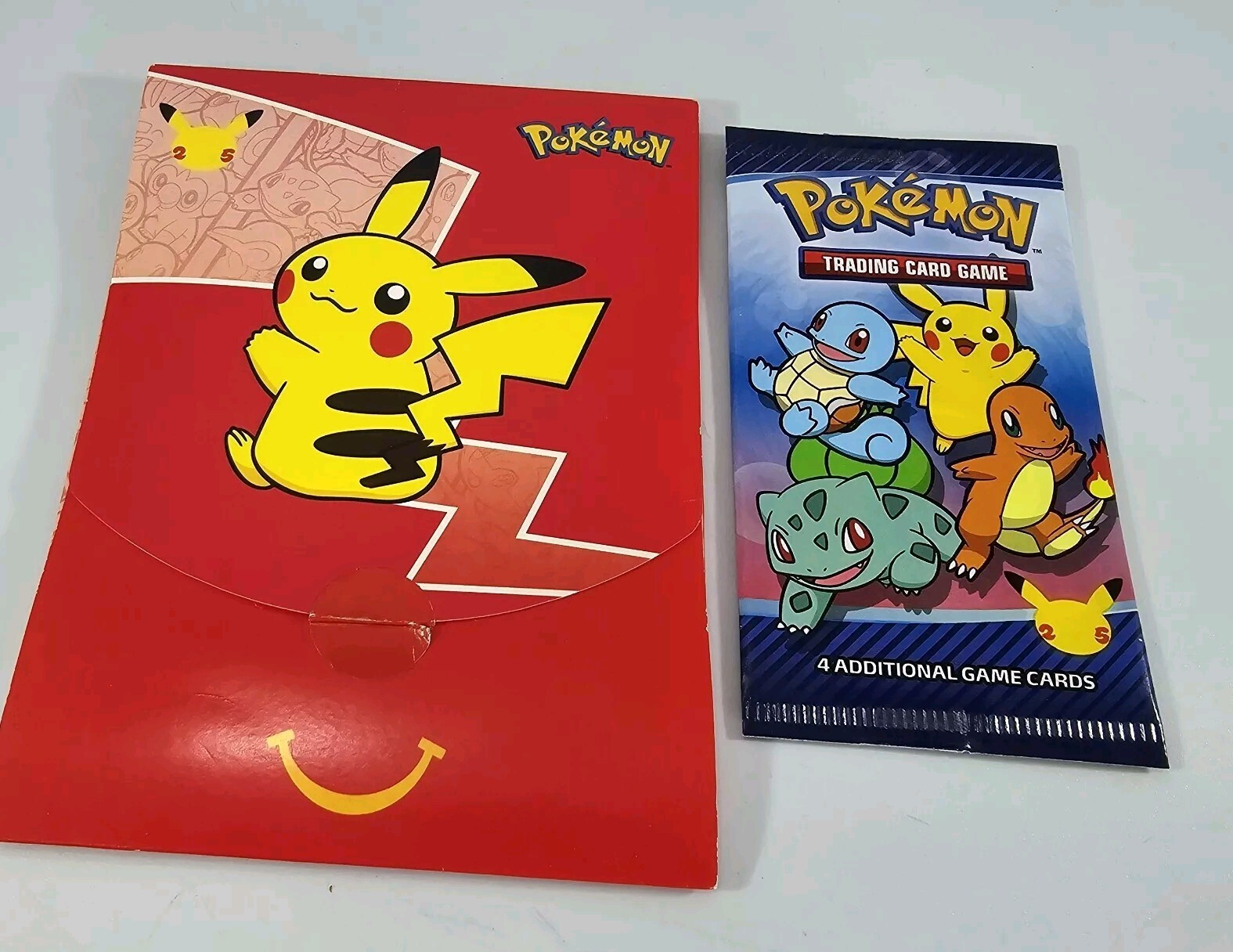 Pokemon McDonalds 25th Anniversary Happy Meal Booster Pack Cards 2021 UK SEALED