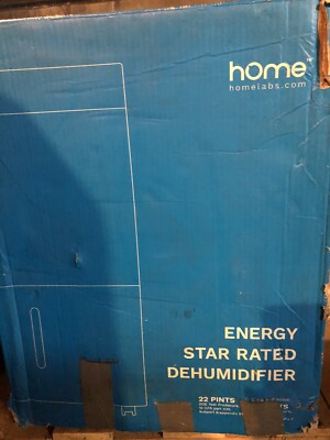 HomeLabs HME020030 22 Pint 1,500 Sq. Ft Energy Star Dehumidifier