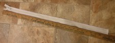 USA Made YKK 25 1/2" Vintage OPEN END Separating Bag WHITE Zipper Military