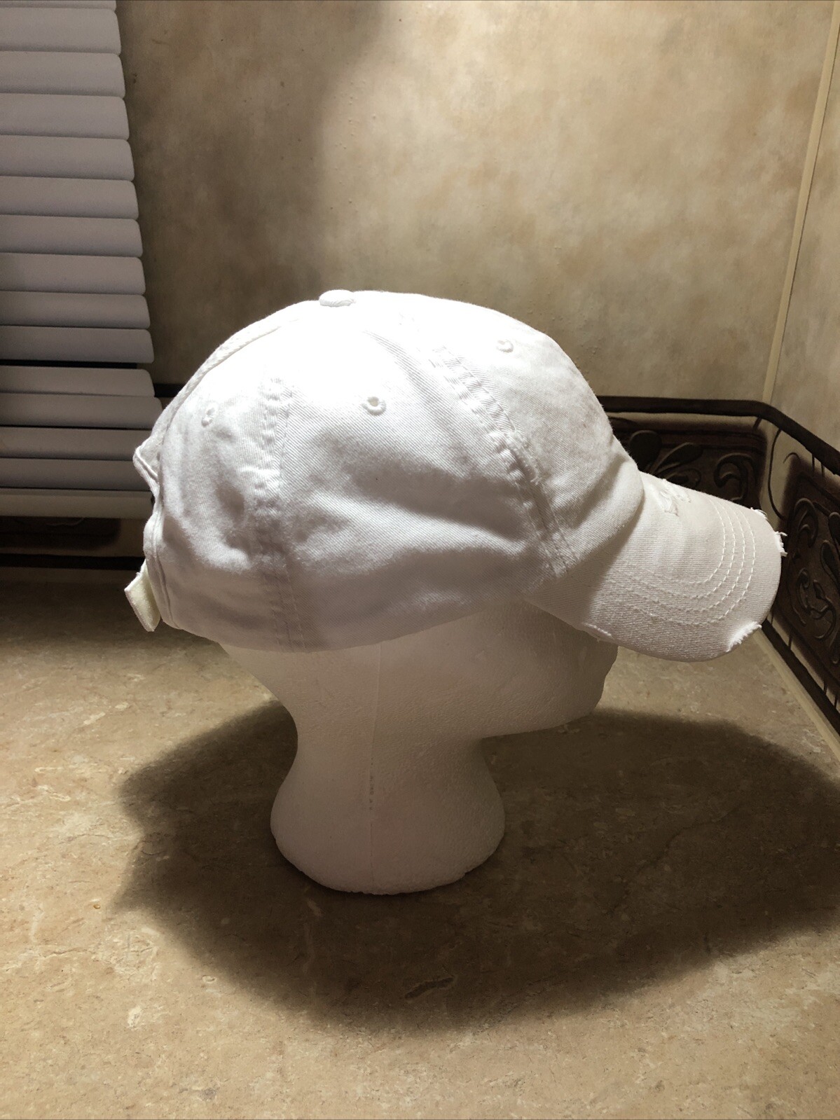 Destressed Plain Baseball CapHat Adjustable Strap… - image 4