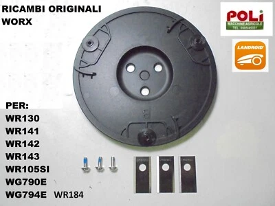 WORX ROBOT GIARDINO LANDROID KIT DISCO E LAME PER WR130 WR141 E ALTRI MODELLI