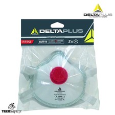Delta Plus M2FP3V FFP3 P3 Disposable Face Mask Dust Mask Respirators - Pack of 2