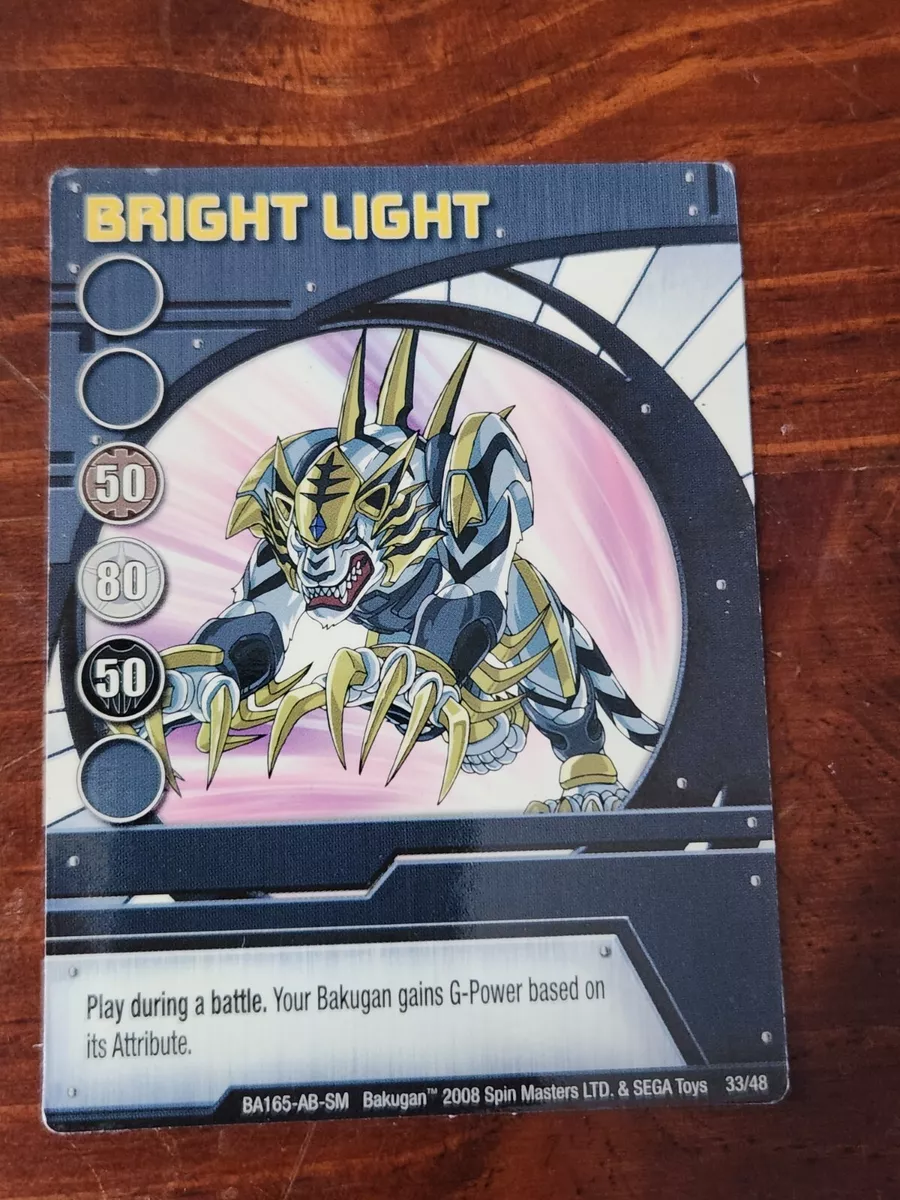 Bakugan Special Ability Card - BRIGHT LIGHT