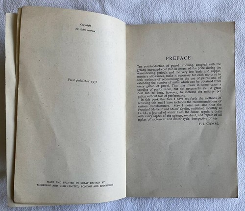 Vintage “More Miles Per Gallon” Reduce Petrol Consumption F.J. Camm, Newnes 1957 - Foto 6 di 24