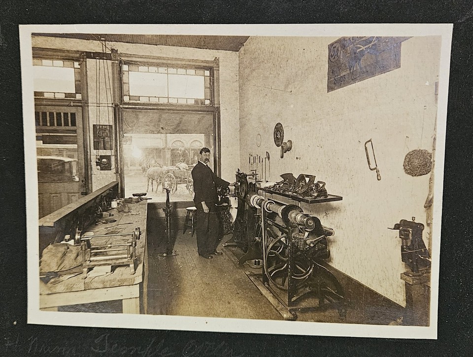 Antique 19th Century Temple City Texas Shoe Store Real Photo E