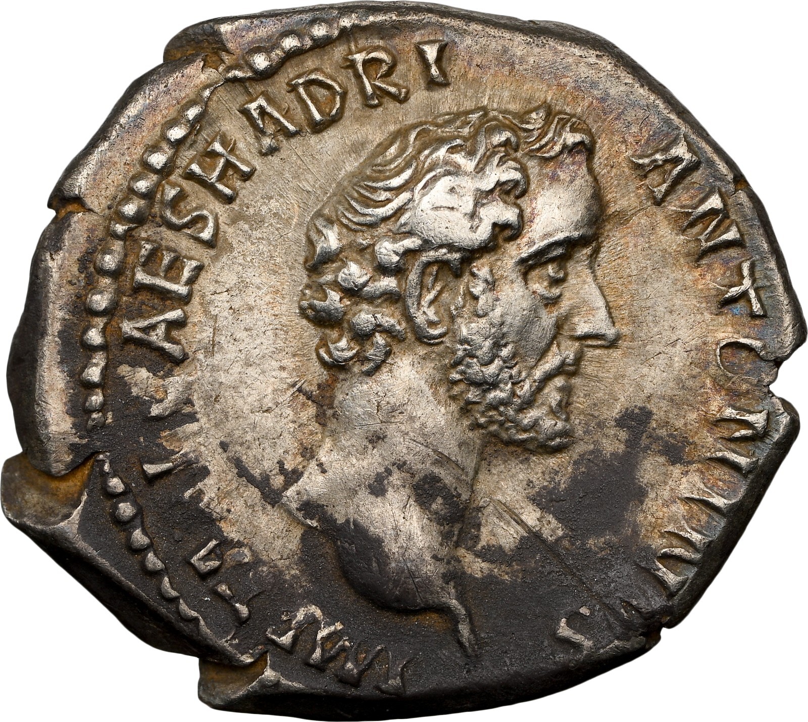 Antoninus Pius, as Augustus (AD 138-161). AR denarius (18mm, 6h). NGC XF.