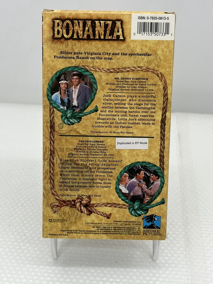 Bonanza: Mr. Henry Comstock and The Newcomers (VHS, 1997) | eBay