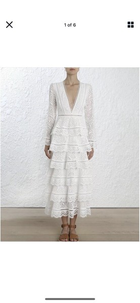 zimmermann bayou tiered swirl long dress