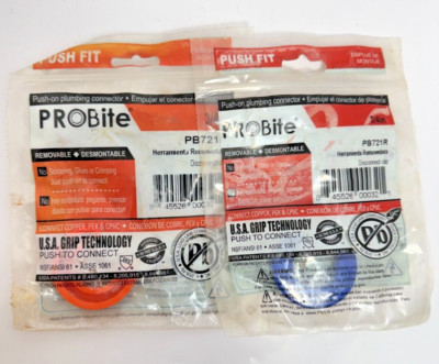 (Lot of 2) ProBite PB721R Blue & Ornage 3/4'' Disconnect Tool