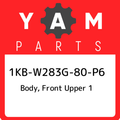 1KB-W283G-80-P6 Yamaha Body, front upper 1 1KBW283G80P6, New Genuine OEM Part