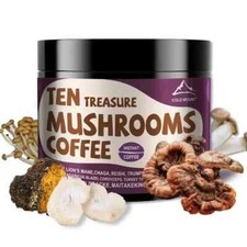 Mushroom Coffee 10 Mushrooms Lion s Mane, Cordyceps, Turkey Tail More