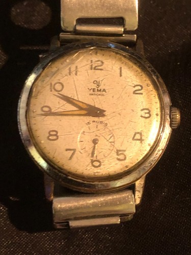Montre De Poche Ancienne Yema Paris - Occasion - Fonctionne - Vendu Dans L'état