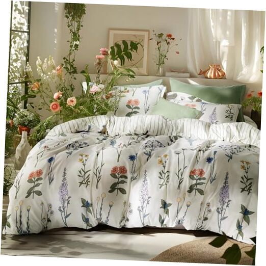 Comforter Set King Size - Cute Floral Bedding Comforter Set, 3 Pieces, 1 Soft-image