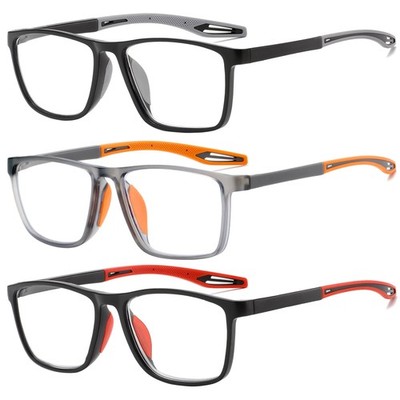 Reading Glasses for Men Sporty Design TR90 Blue Light Blocking Reader Comfort...