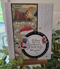 Stampin UP CARD KIT - BUGS WHERE WOULD I BE WITHOUT A FRI Makes 4 - Set 26.252