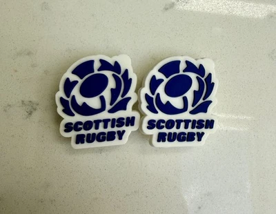 JIBBITZ 2 x Scotland Rugby Shoe Charms