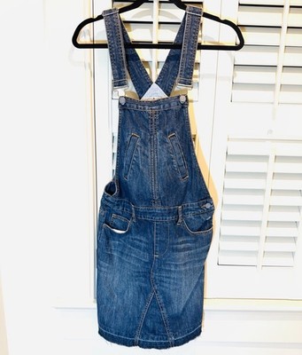 tommy hilfiger denim overall dress Tommy Jeans tommy girl denim overalls dress in dark wash