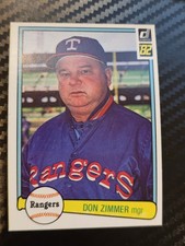 1982 Donruss - Don Zimmer #195 Texas Rangers 