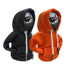 2PCS Car Gear Shift Cover, Winter Warm Fashionable Hoodie Car Shift Knob, Aut...