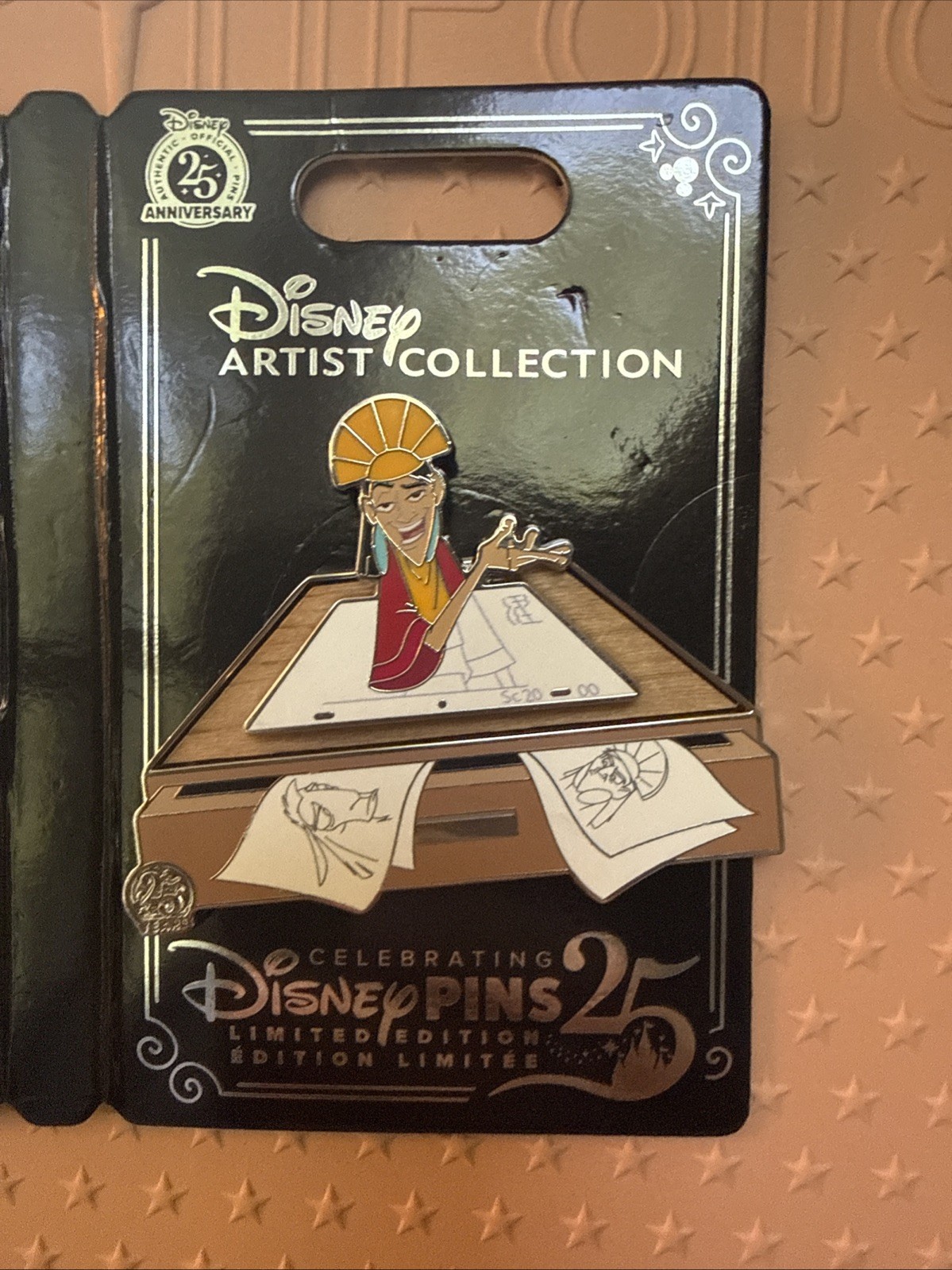 Disney Artist Collection Emperor's New Groove Kuzco Storage Box LE Pin & Card