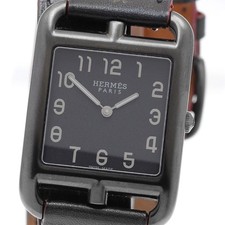 HERMES Cape Cod GM Shadow CC3.711 black Dial Quartz Ladies Watch_930877