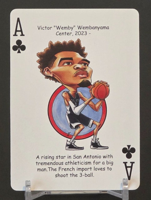 Victor Wembanyama Ace of Clubs Hero Decks San Antonio Spurs