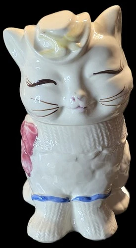 Vintage Shawnee Puss & Boots Cat Cookie Jar *Flaws