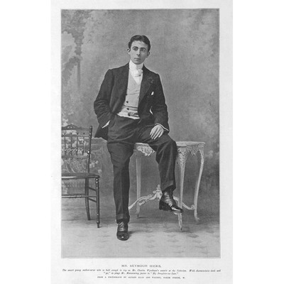 Mr Seymour Hicks Victorian Actor Antique Print 1899
