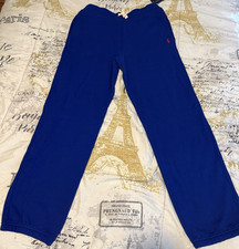 Polo Ralph Lauren Boys Blue Sweatpants M Drawstring Adjustable Waist