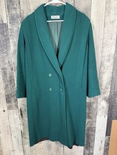 Vtg Forecaster Of Boston Peacoat women's 9/10 seafoam green classic wool