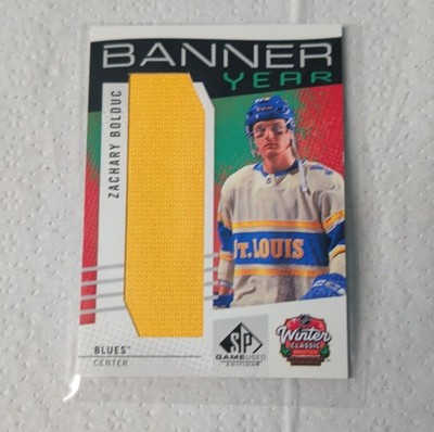 Upper Deck Banner Year Zachary Bolduc St. Louis Blues 2025 Winter Classic Relics