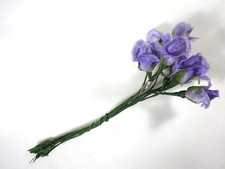 Vintage Tiny Spray of 10 Lavender Roses Millinery DOLLS