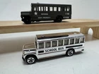 Vintage 1988 Hot Wheels Silver Chrome & Govt Property School Bus Lot
