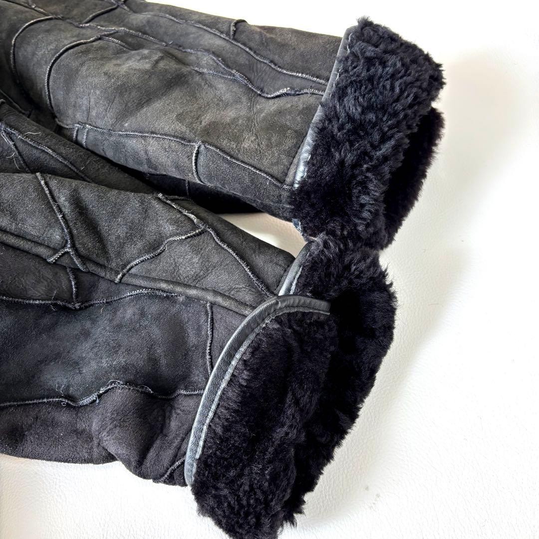 Guepe Leather Shearling Patchwork Lamb Sheepskin … - image 7