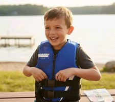 Kidder Youth Boys Watersports Ski Life Vest, 50-90lbs Type III PFD - 3039 - NWT
