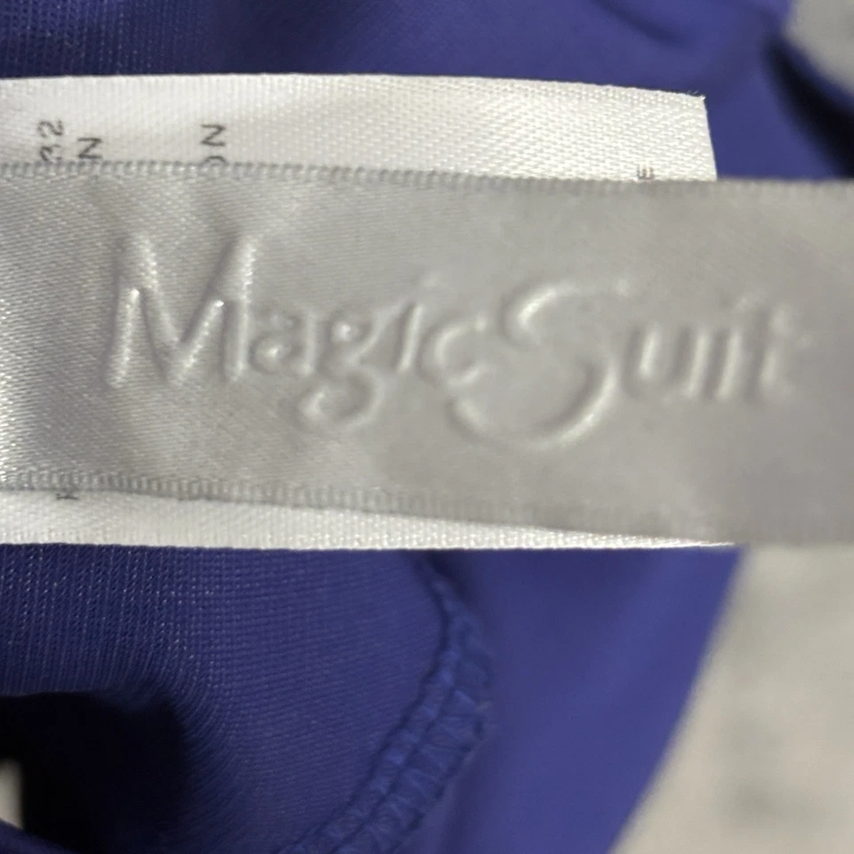 Купальник женский Magicsuit 6 синий цельный контроль живота на косточках с бретелью через шею США - Изображение 3 из 4