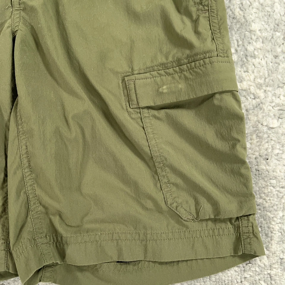 REI Coop Shorts Womens 4 Army Green Cargo Hiking Trail Belted Nylon Stretch Logo - Image 4 of 4