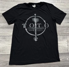 TOTO Band Tour 2023 Shirt Adult Size Medium Black Short Sleeve Tee