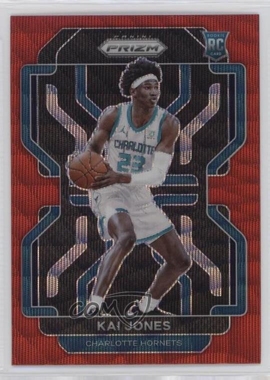 2021-22 Panini Prizm Ruby Wave Prizm Kai Jones #323 9bg