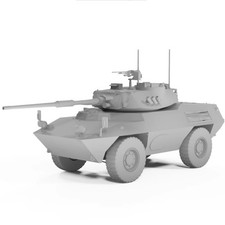 1/72 Italian Wheeled Assault Vehicle AUBL 74/HVG Unpainted Kit 3d Printed