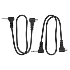 (2 PCS) 2.5mm to Male Flash PC Sync Cable,12-Inch/30CM 2.5mm Plug to Male Fla...