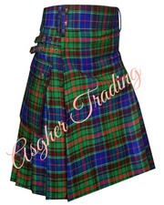Clan Adam Tartan Utility kilt, Handmade Highlander Kilts For Men  Custom Size
